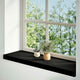 Vidaxl vensterbanken 2 st 90x25x2 cm massief eikenhout bruin-zwart