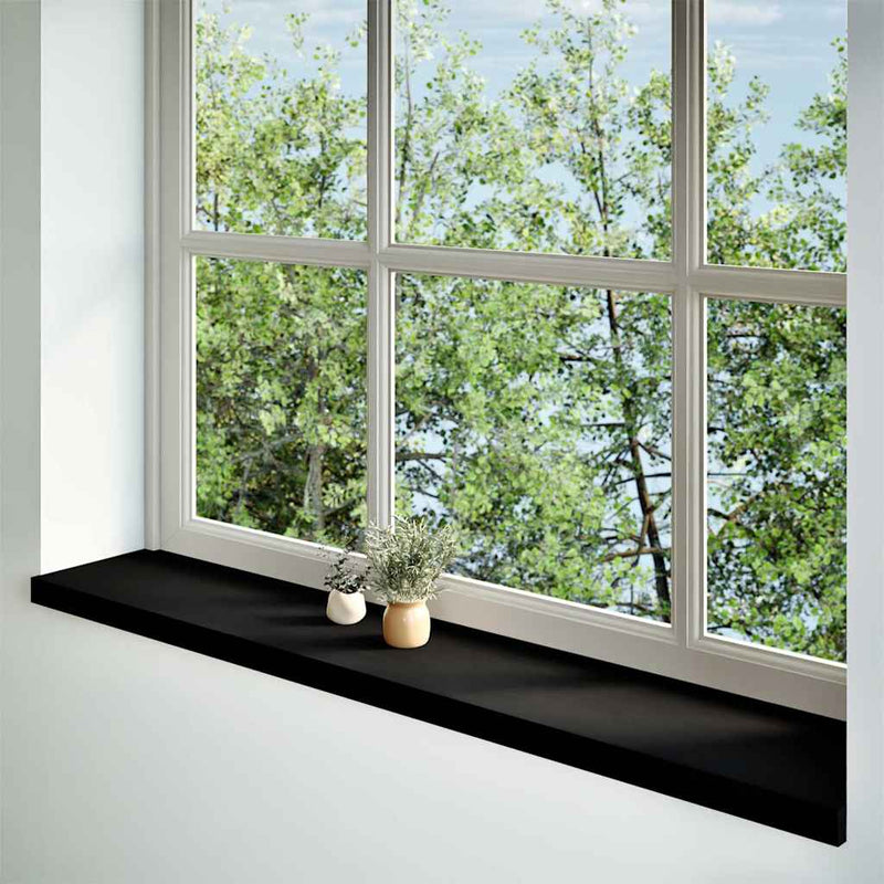 Afbeelding laden in galerijviewer, Vidaxl vensterbanken 2 st 140x25x2 cm massief eikenhout donkerbruin
