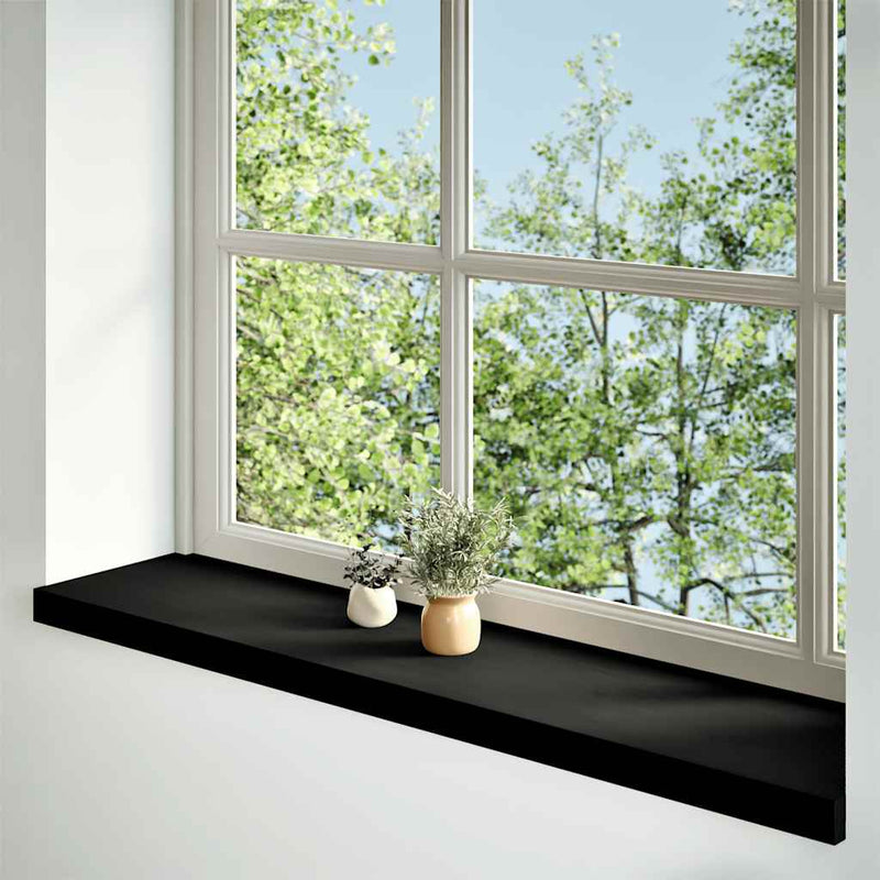Afbeelding laden in galerijviewer, Vidaxl vensterbanken 2 st 100x30x2 cm massief eikenhout donkerbruin
