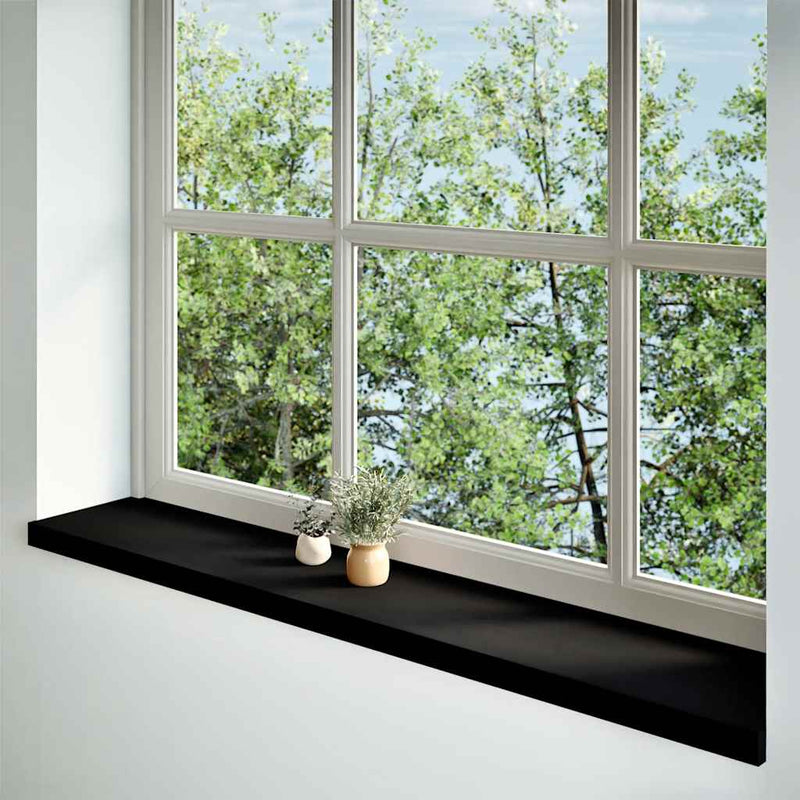 Afbeelding laden in galerijviewer, Vidaxl vensterbanken 2 st 140x30x2 cm massief eikenhout donkerbruin
