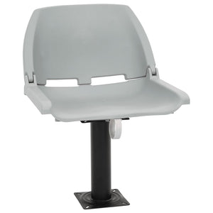 Vidaxl 2-delige bootstoelenset inklapbaar 48x51x41 cm grijs