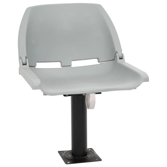 Vidaxl 4-delige bootstoelenset inklapbaar 48x51x41 cm grijs