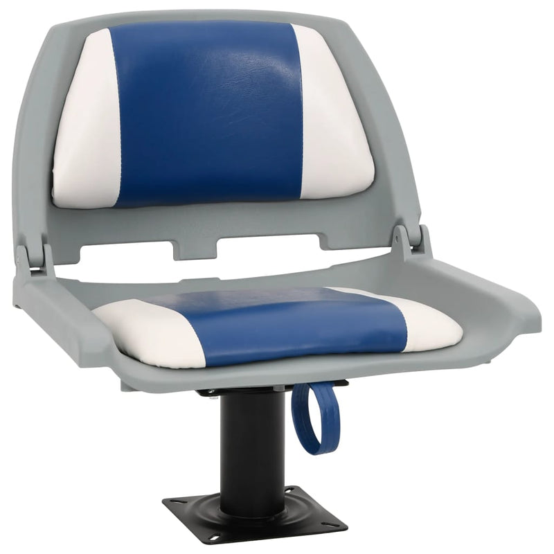 Afbeelding laden in galerijviewer, VidaXL 2-delige Bootstoelenset inklapbaar 48x51x41 cm blauw en wit
