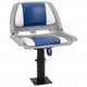 Vidaxl 2-delige bootstoelenset inklapbaar 48x51x41 cm blauw en wit