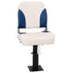 Vidaxl bootstoel 1 set inklapbaar 41x36x48 cm blauw en wit