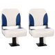 VidaXL 4-delige Bootstoelenset inklapbaar 41x36x48 cm blauw en wit