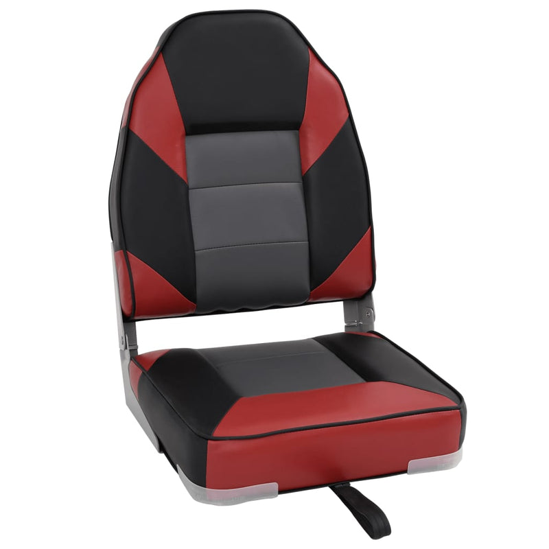 Afbeelding laden in galerijviewer, Vidaxl bootstoelen 2 st inklapbaar met hoge rugleuning 39x43x58 cm
