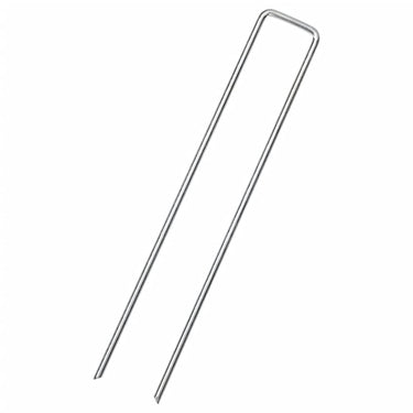 Vidaxl grondharingen 50 st u-vormig 20x4 cm gegalvaniseerd staal