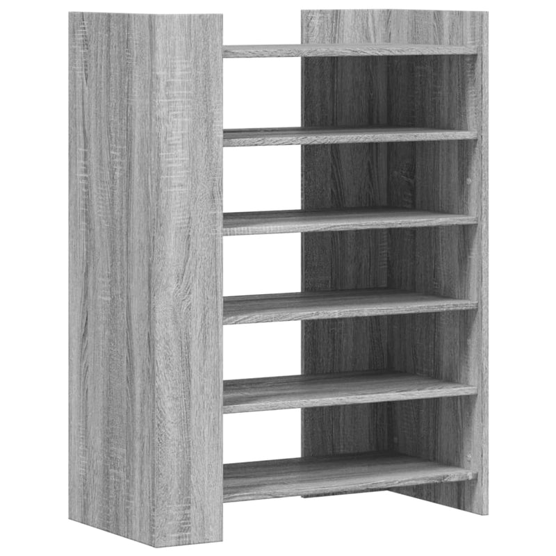 Afbeelding laden in galerijviewer, Vidaxl schoenenkast 74,5x37,5x100 cm bewerkt hout grijs sonoma eiken
