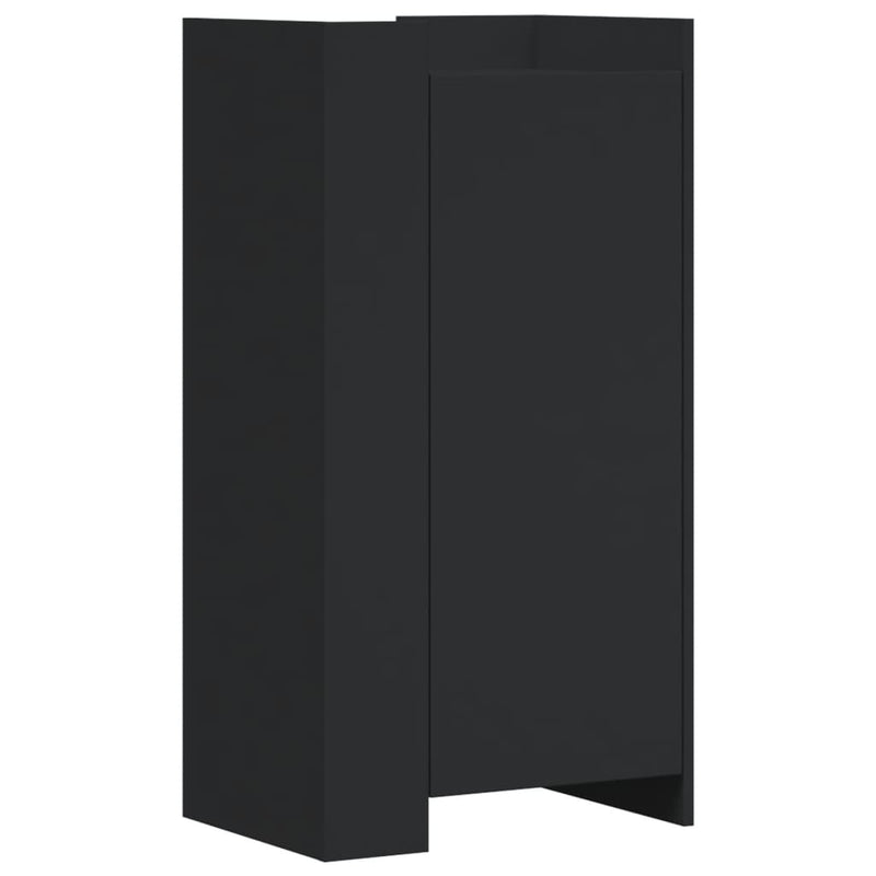 Afbeelding laden in galerijviewer, Vidaxl schoenenkast 52x37,5x100 cm bewerkt hout zwart
