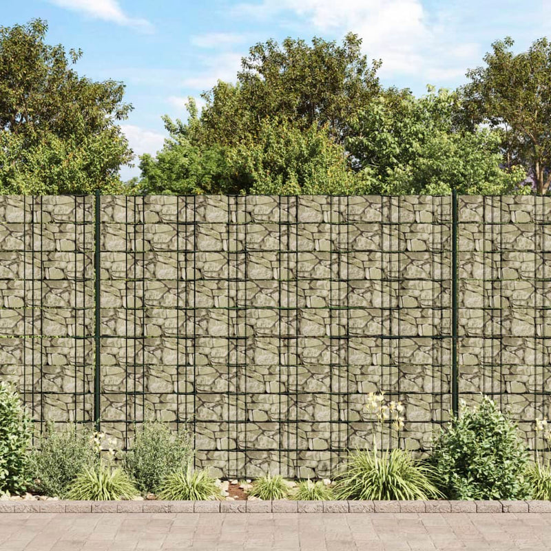 Afbeelding laden in galerijviewer, VidaXL Tuinscherm 4 st steenpatroon 35x0,19 m PVC grijs
