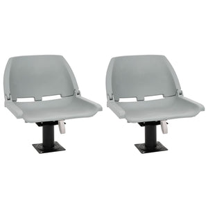 Vidaxl bootstoelen 2 st met poot 360° draaibaar
