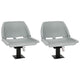 Vidaxl bootstoelen 2 st met poot 360° draaibaar