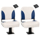 Vidaxl bootstoelen 2 st met poot 360° draaibaar