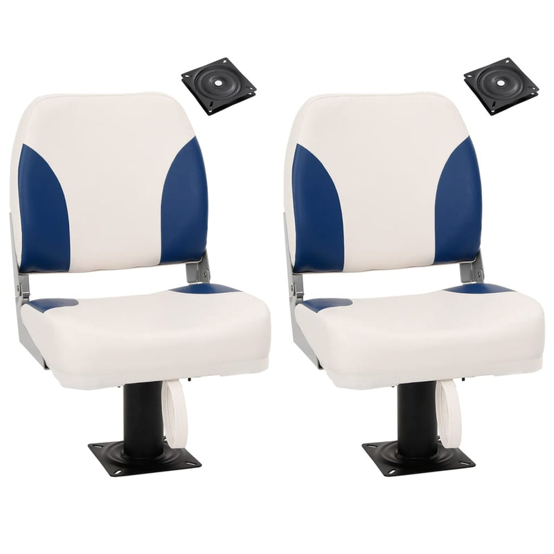 Afbeelding laden in galerijviewer, Vidaxl bootstoelen 2 st met poot 360° draaibaar
