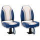 Vidaxl bootstoelen 2 st met poot 360° draaibaar