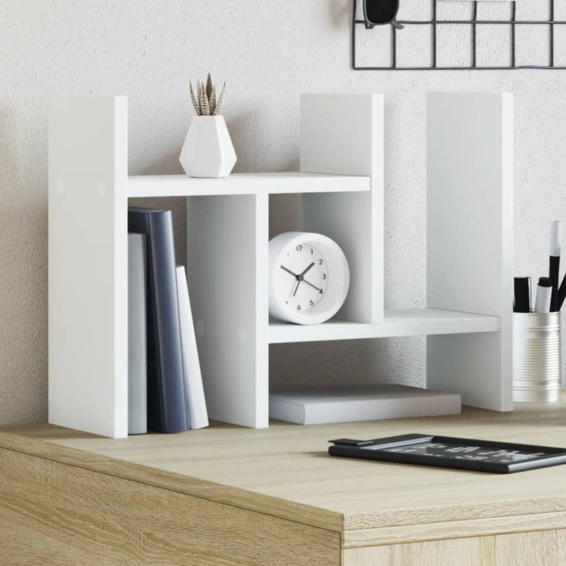 Afbeelding laden in galerijviewer, Vidaxl bureau organiser 34,5x15,5x35,5 cm bewerkt hout wit
