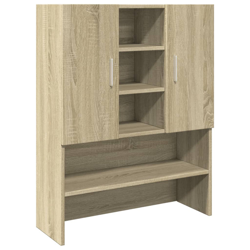 Afbeelding laden in galerijviewer, Vidaxl wasmachinekast 70,5x24x90 cm sonoma eikenkleurig
