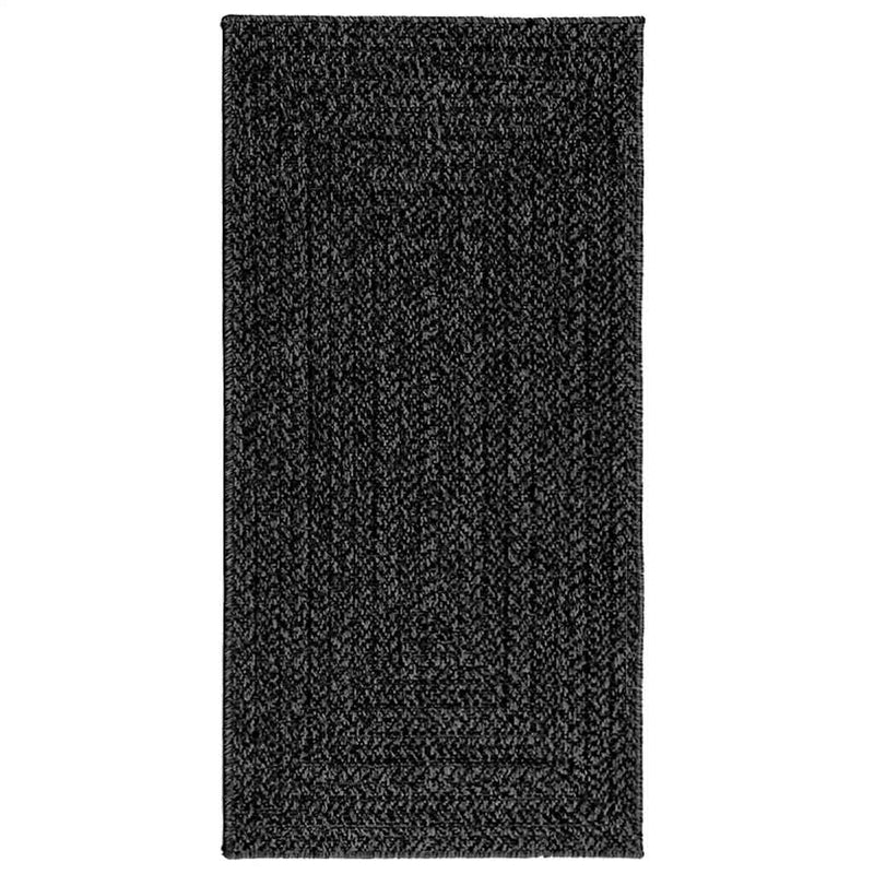 Afbeelding laden in galerijviewer, Vidaxl vloerkleed zizur binnen en buiten 60x110 cm jute look antraciet

