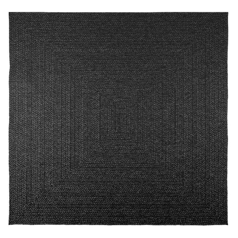 Afbeelding laden in galerijviewer, Vidaxl vloerkleed zizur binnen en buiten 200x200cm jute look antraciet
