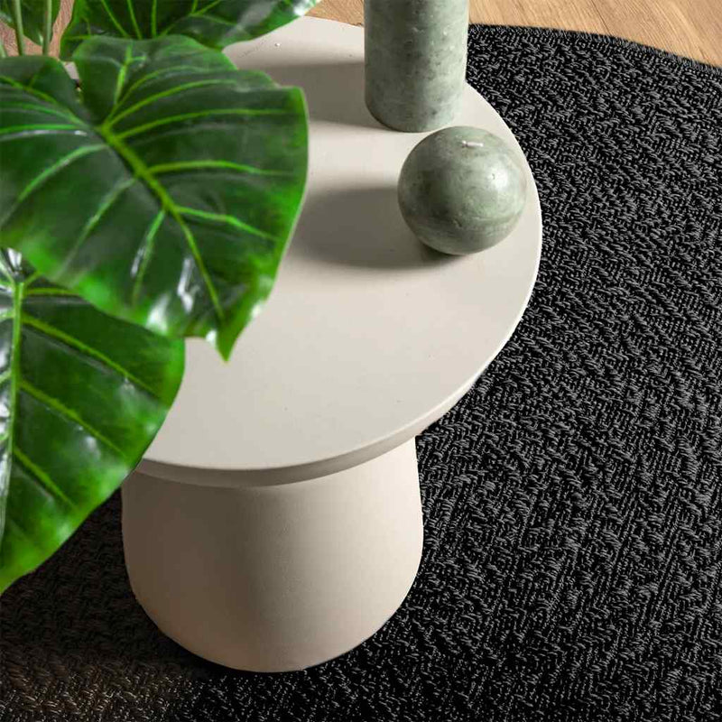 Afbeelding laden in galerijviewer, Vidaxl vloerkleed zizur binnen en buiten ø 120 cm jute look antraciet
