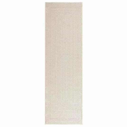 Vidaxl vloerkleed zizur room binnen en buiten 80x250 cm jute look