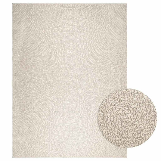 Vidaxl vloerkleed zizur room binnen en buiten 240x340 cm jute look