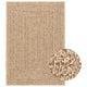 Vidaxl vloerkleed zizur beige binnen en buiten 120x170 cm jute look