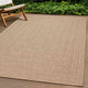 Vidaxl vloerkleed zizur beige binnen en buiten 160x230 cm jute look