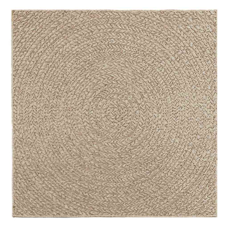 Afbeelding laden in galerijviewer, Vidaxl vloerkleed zizur beige binnen en buiten 120x120 cm jute look
