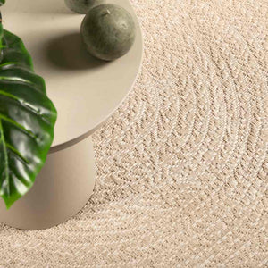Vidaxl vloerkleed zizur beige binnen en buiten 200x200 cm jute look