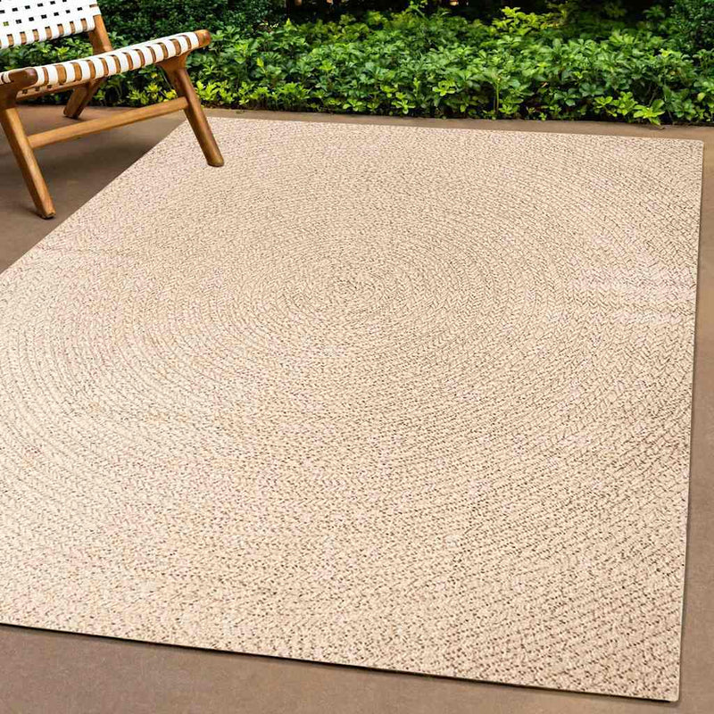 Afbeelding laden in galerijviewer, Vidaxl vloerkleed zizur beige binnen en buiten 200x200 cm jute look
