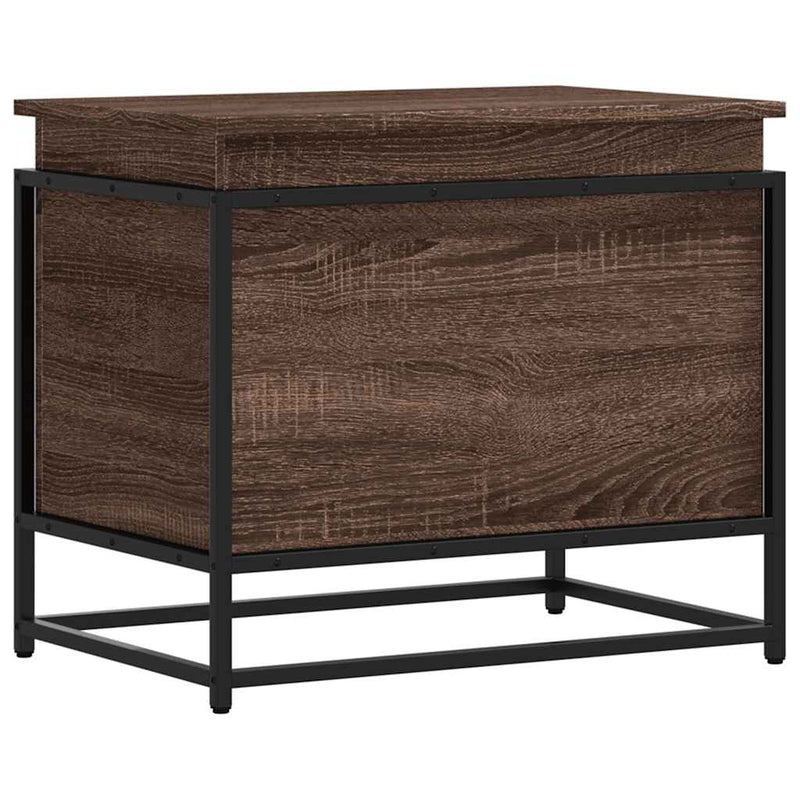 Afbeelding laden in galerijviewer, Vidaxl opbergbox met deksel 60x40x51,5 cm bewerkt hout bruin eiken
