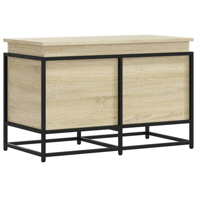 Afbeelding laden in galerijviewer, Vidaxl opbergbox met deksel 80x40x51,5 cm bewerkt hout sonoma eiken
