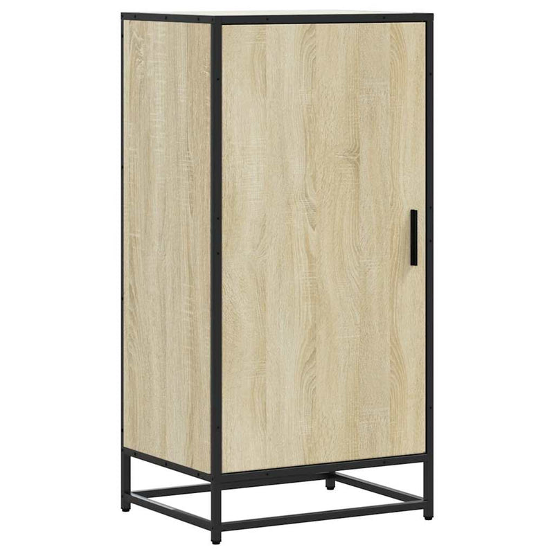 Afbeelding laden in galerijviewer, Vidaxl schoenenrek 48x38x97,5 cm bewerkt hout sonoma eikenkleurig
