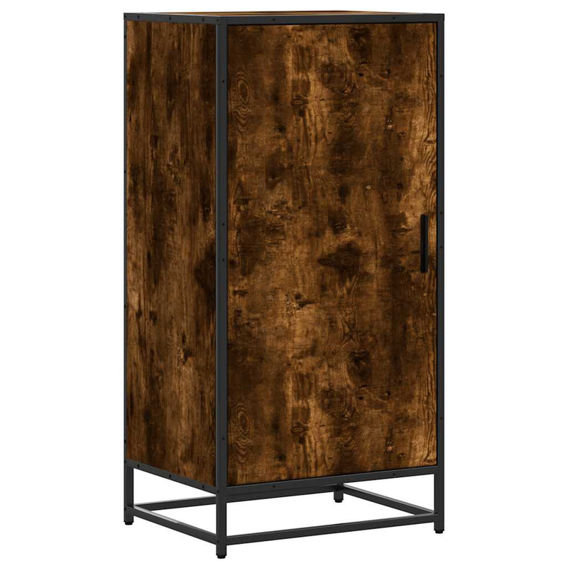 Afbeelding laden in galerijviewer, Vidaxl schoenenrek 48x38x97,5 cm bewerkt hout gerookt eikenkleurig

