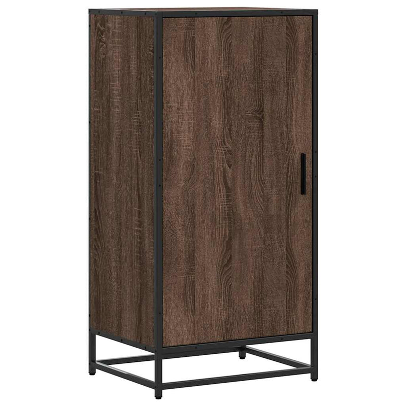 Afbeelding laden in galerijviewer, Vidaxl schoenenrek 48x38x97,5 cm bewerkt hout bruin eikenkleurig
