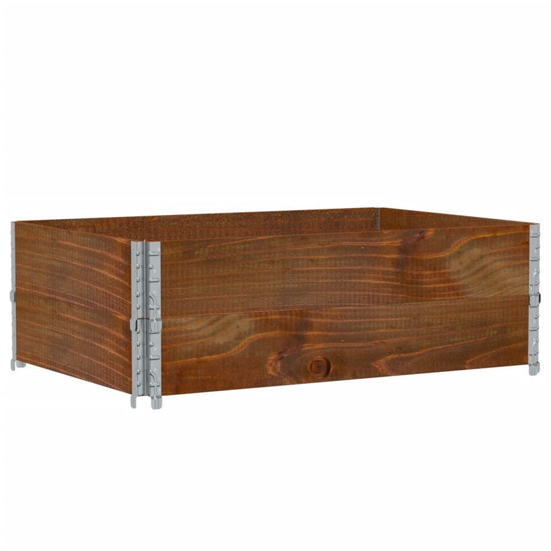 Afbeelding laden in galerijviewer, Vidaxl plantenbak 120x80 cm massief grenenhout bruin
