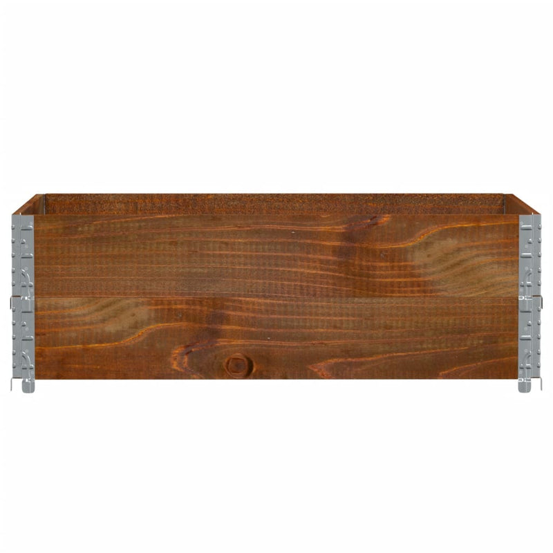 Afbeelding laden in galerijviewer, Vidaxl plantenbak 120x80 cm massief grenenhout bruin
