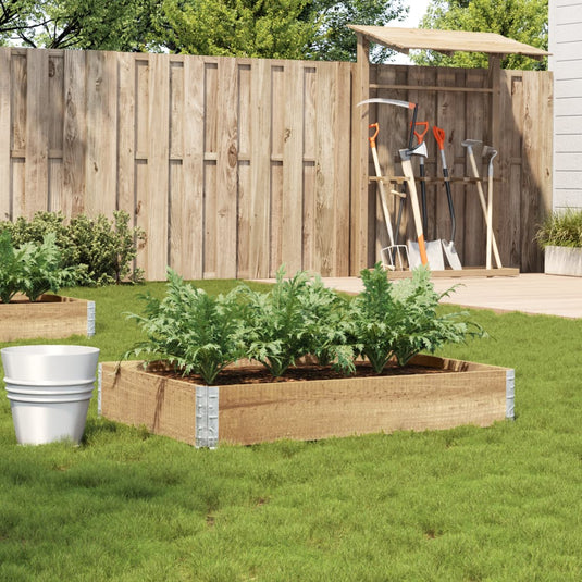 Vidaxl plantenbak 100x50 cm massief grenenhout