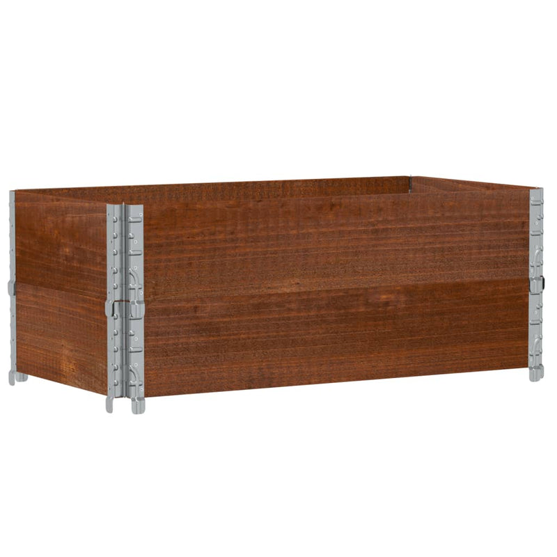 Afbeelding laden in galerijviewer, Vidaxl plantenbak 100x50 cm massief grenenhout bruin
