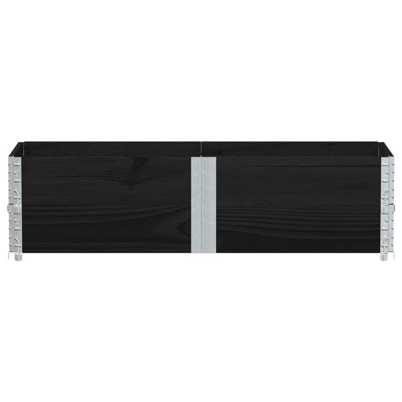 Afbeelding laden in galerijviewer, Vidaxl plantenbak 150x50 cm massief grenenhout zwart
