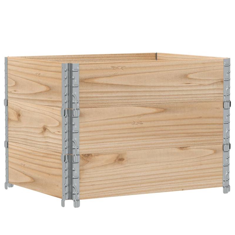 Afbeelding laden in galerijviewer, VidaXL Plantenbak 80x60 cm massief grenenhout
