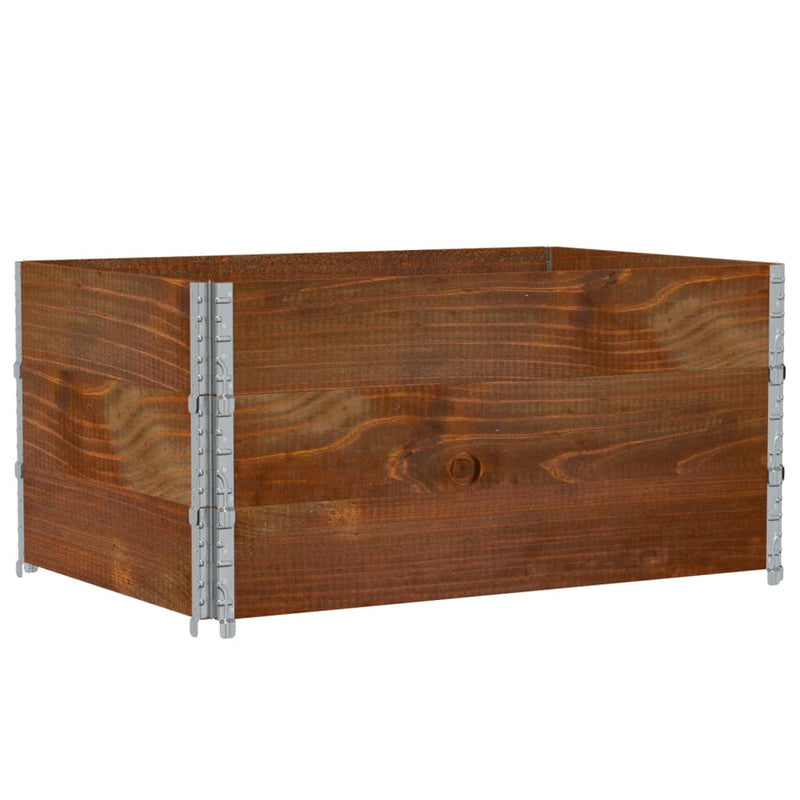 Afbeelding laden in galerijviewer, VidaXL Plantenbak 120x80 cm massief grenenhout bruin
