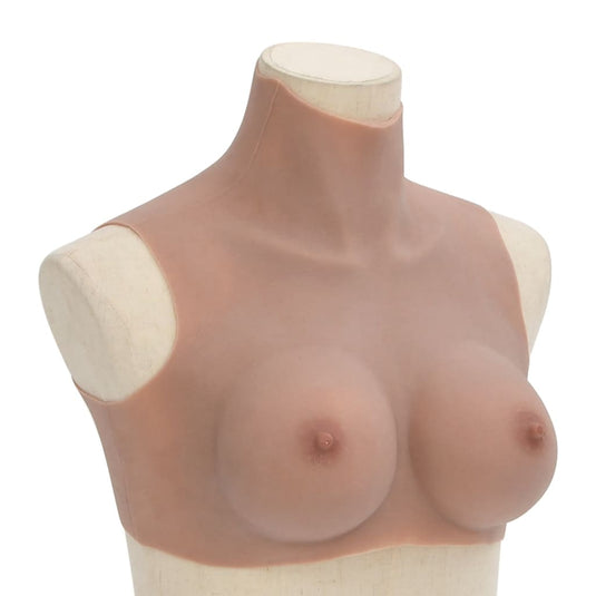 Vidaxl borstprothese c-cup silicone tan