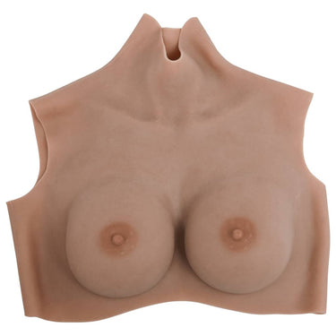 Vidaxl borstprothese d-cup silicone tan