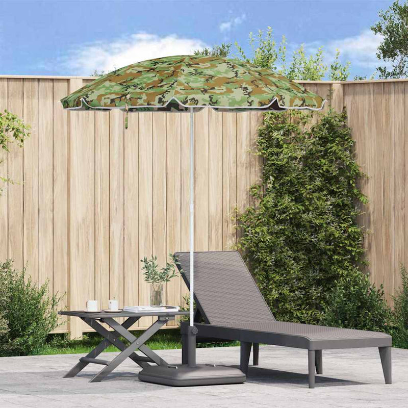 Afbeelding laden in galerijviewer, Vidaxl tuinparasol 240 cm 170t polyester camouflage
