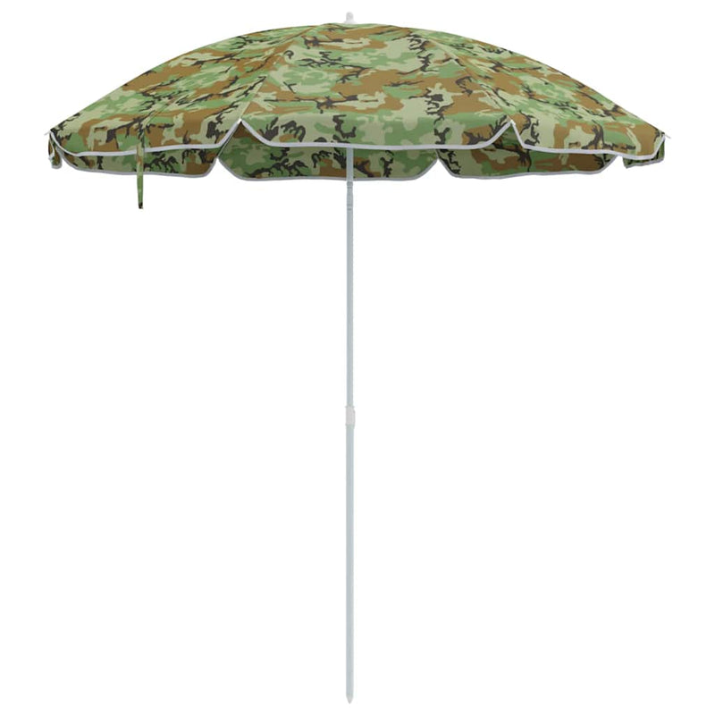 Afbeelding laden in galerijviewer, Vidaxl tuinparasol 240 cm 170t polyester camouflage
