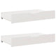 Vidaxl bedlades 2 st 90x55x17 cm massief grenenhout wit