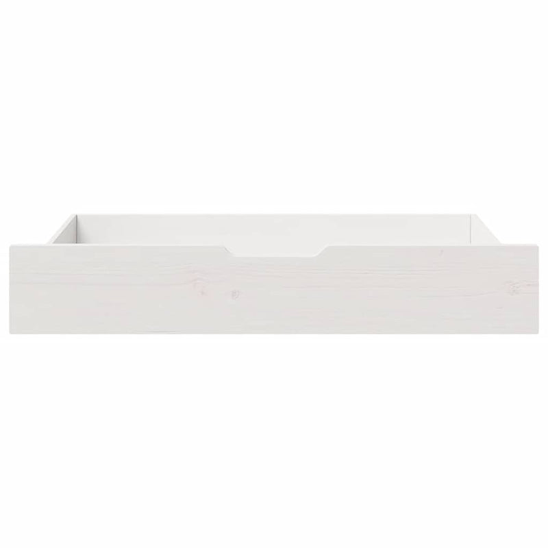 Afbeelding laden in galerijviewer, Vidaxl bedlades 2 st 90x55x17 cm massief grenenhout wit
